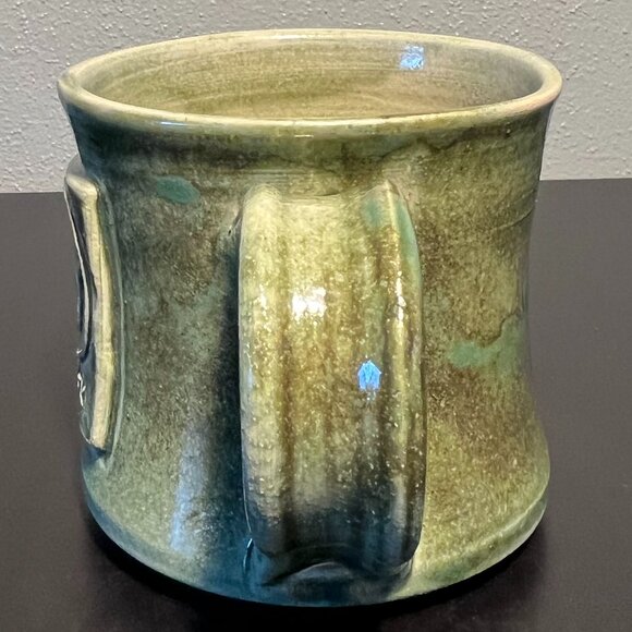 Common Grounds Coffee Shop Handcrafted Black Oak Art Pottery Mug ~ Waco, Texas - Picture 4 of 13